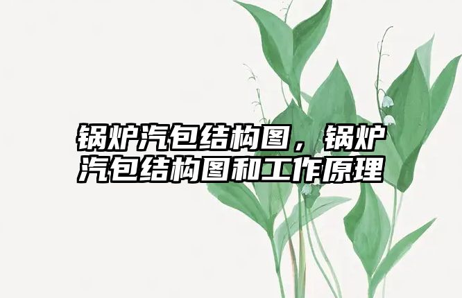 鍋爐汽包結構圖，鍋爐汽包結構圖和工作原理