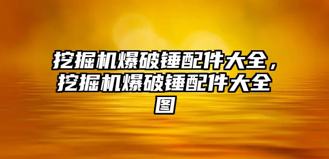 挖掘機(jī)爆破錘配件大全，挖掘機(jī)爆破錘配件大全圖