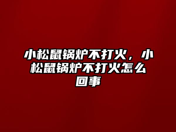 小松鼠鍋爐不打火，小松鼠鍋爐不打火怎么回事