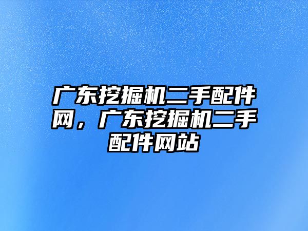 廣東挖掘機二手配件網，廣東挖掘機二手配件網站