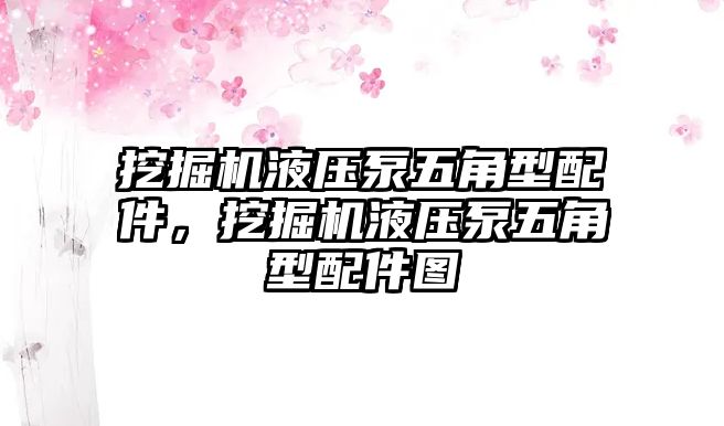 挖掘機液壓泵五角型配件，挖掘機液壓泵五角型配件圖