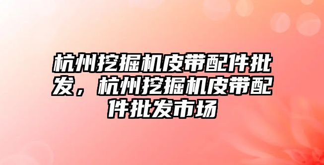 杭州挖掘機皮帶配件批發(fā)，杭州挖掘機皮帶配件批發(fā)市場