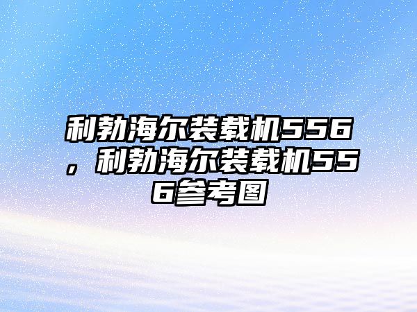 利勃海爾裝載機(jī)556，利勃海爾裝載機(jī)556參考圖