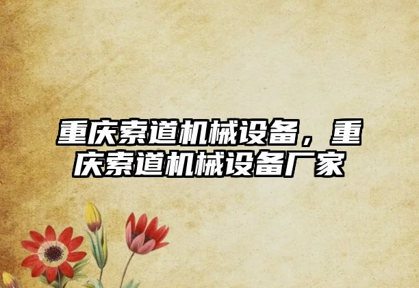 重慶索道機械設(shè)備，重慶索道機械設(shè)備廠家