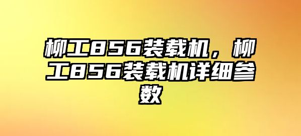 柳工856裝載機，柳工856裝載機詳細參數(shù)