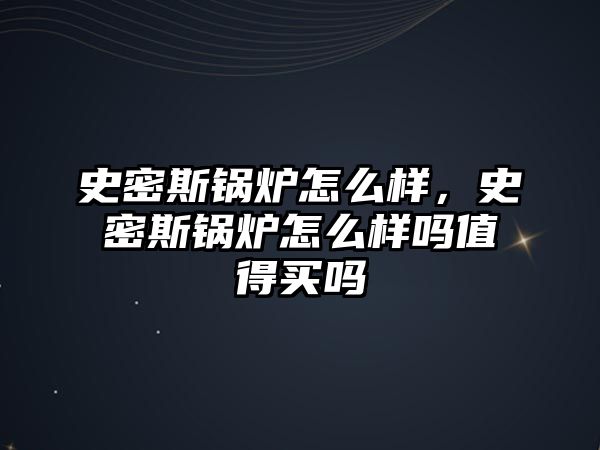 史密斯鍋爐怎么樣，史密斯鍋爐怎么樣嗎值得買嗎