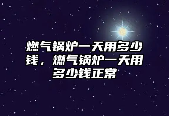 燃?xì)忮仩t一天用多少錢，燃?xì)忮仩t一天用多少錢正常