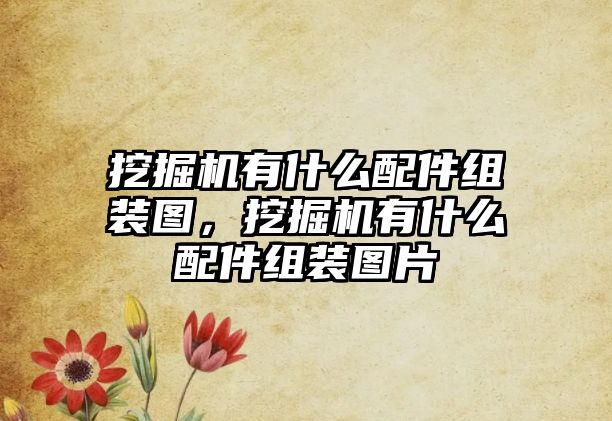 挖掘機有什么配件組裝圖，挖掘機有什么配件組裝圖片