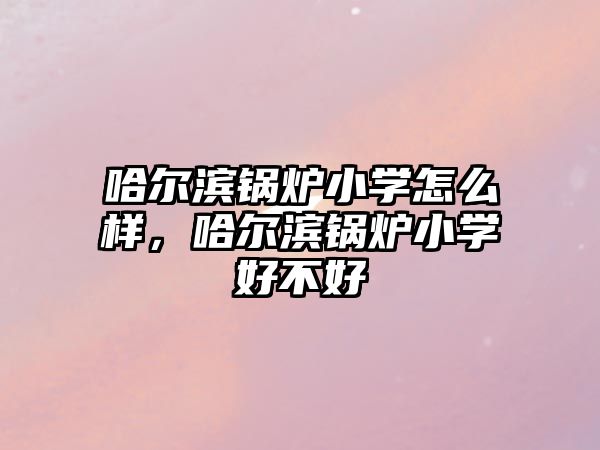 哈爾濱鍋爐小學(xué)怎么樣，哈爾濱鍋爐小學(xué)好不好