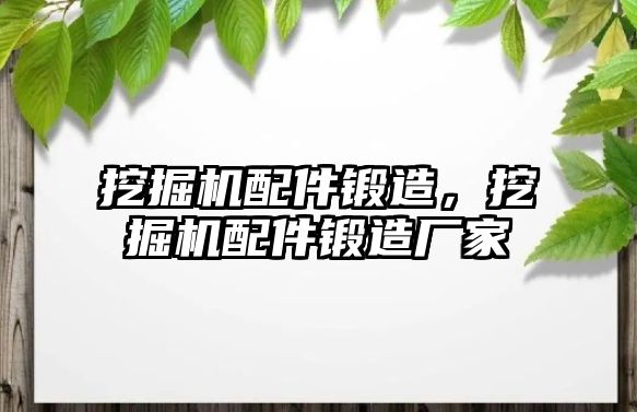 挖掘機配件鍛造，挖掘機配件鍛造廠家