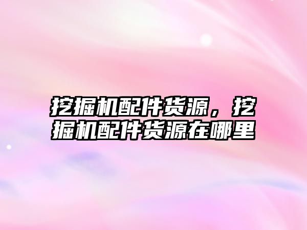 挖掘機配件貨源，挖掘機配件貨源在哪里