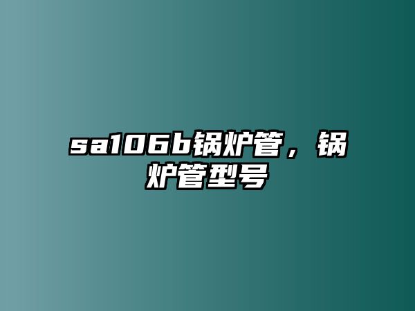 sa106b鍋爐管，鍋爐管型號