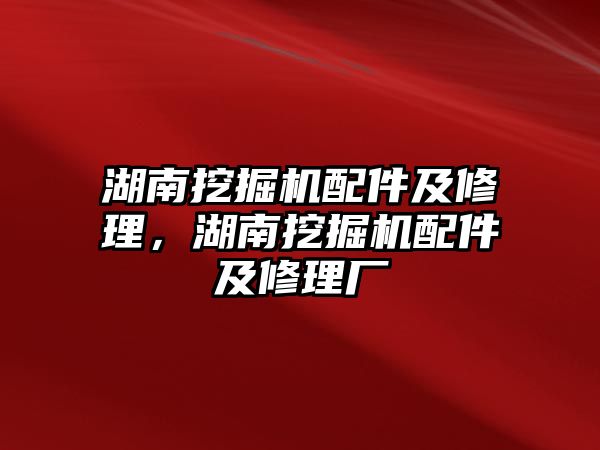 湖南挖掘機配件及修理，湖南挖掘機配件及修理廠