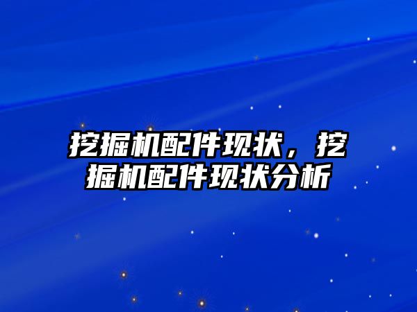 挖掘機配件現狀，挖掘機配件現狀分析