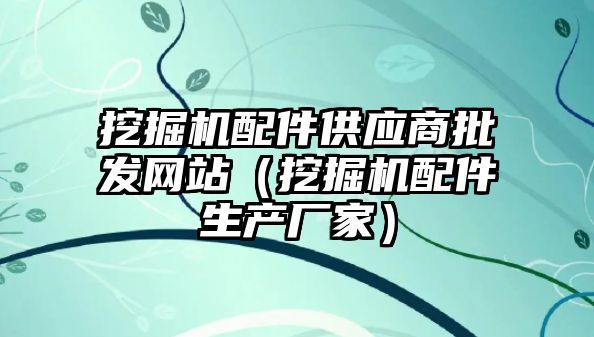 挖掘機配件供應商批發(fā)網站（挖掘機配件生產廠家）