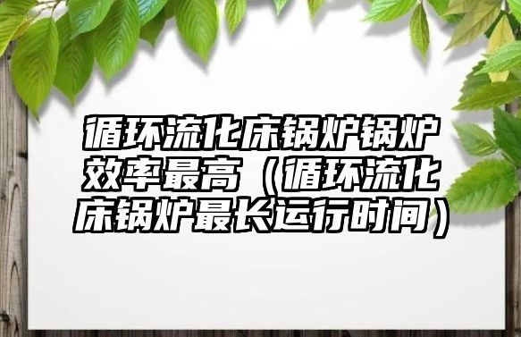 循環(huán)流化床鍋爐鍋爐效率最高（循環(huán)流化床鍋爐最長運行時間）