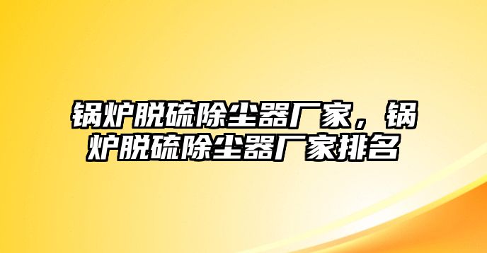 鍋爐脫硫除塵器廠家，鍋爐脫硫除塵器廠家排名