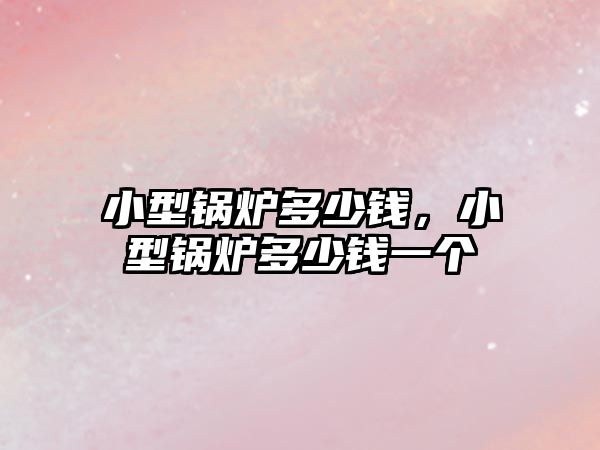 小型鍋爐多少錢，小型鍋爐多少錢一個