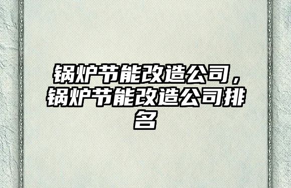 鍋爐節(jié)能改造公司，鍋爐節(jié)能改造公司排名