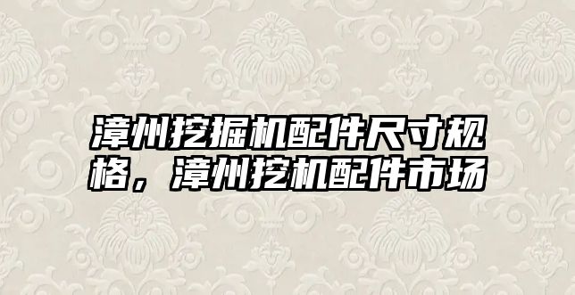 漳州挖掘機配件尺寸規(guī)格，漳州挖機配件市場