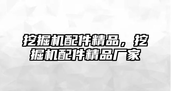 挖掘機配件精品，挖掘機配件精品廠家