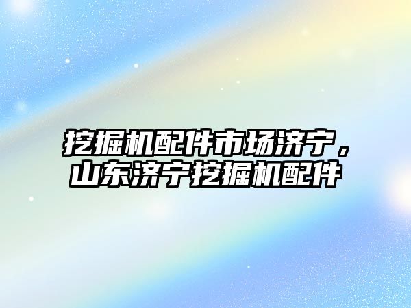 挖掘機(jī)配件市場(chǎng)濟(jì)寧，山東濟(jì)寧挖掘機(jī)配件