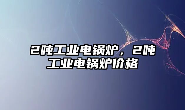 2噸工業(yè)電鍋爐，2噸工業(yè)電鍋爐價格