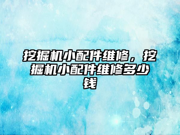 挖掘機小配件維修，挖掘機小配件維修多少錢