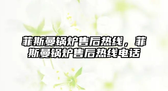 菲斯曼鍋爐售后熱線，菲斯曼鍋爐售后熱線電話