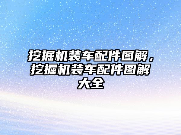 挖掘機裝車配件圖解，挖掘機裝車配件圖解大全