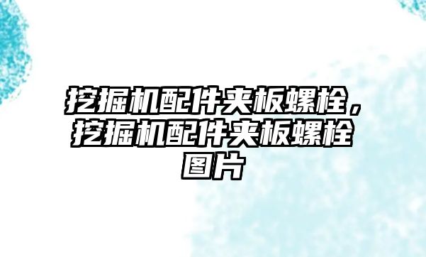 挖掘機配件夾板螺栓，挖掘機配件夾板螺栓圖片