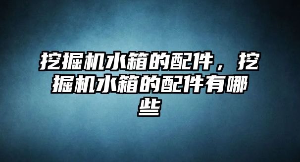 挖掘機水箱的配件，挖掘機水箱的配件有哪些