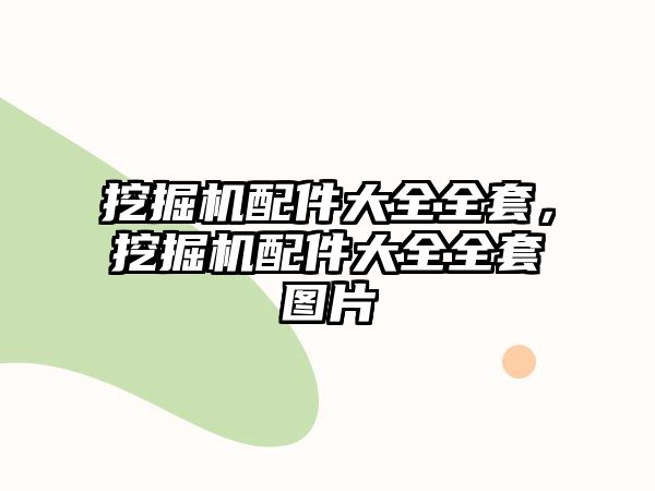 挖掘機配件大全全套，挖掘機配件大全全套圖片