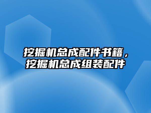 挖掘機(jī)總成配件書籍，挖掘機(jī)總成組裝配件