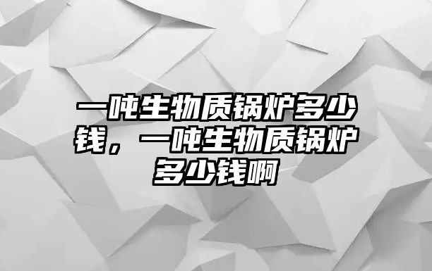 一噸生物質(zhì)鍋爐多少錢(qián)，一噸生物質(zhì)鍋爐多少錢(qián)啊