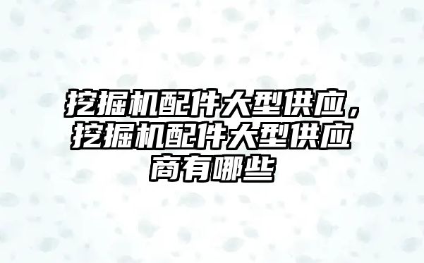 挖掘機配件大型供應，挖掘機配件大型供應商有哪些