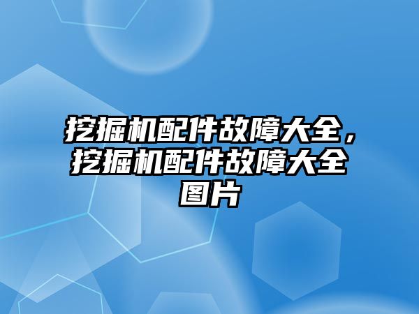 挖掘機配件故障大全，挖掘機配件故障大全圖片