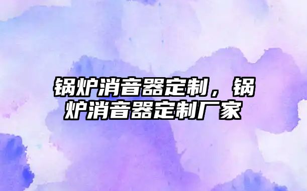 鍋爐消音器定制，鍋爐消音器定制廠家