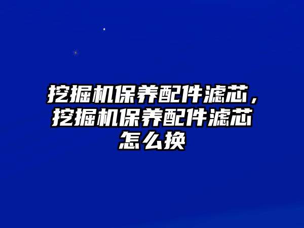 挖掘機保養(yǎng)配件濾芯，挖掘機保養(yǎng)配件濾芯怎么換