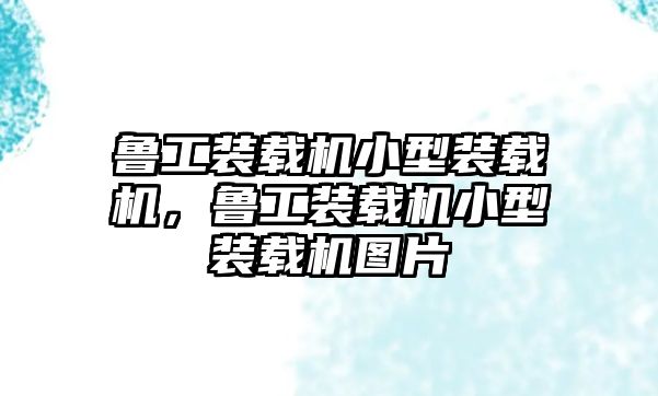 魯工裝載機小型裝載機，魯工裝載機小型裝載機圖片