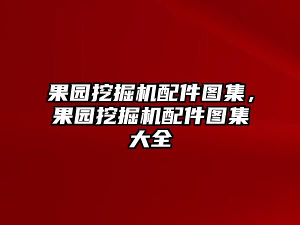 果園挖掘機(jī)配件圖集，果園挖掘機(jī)配件圖集大全