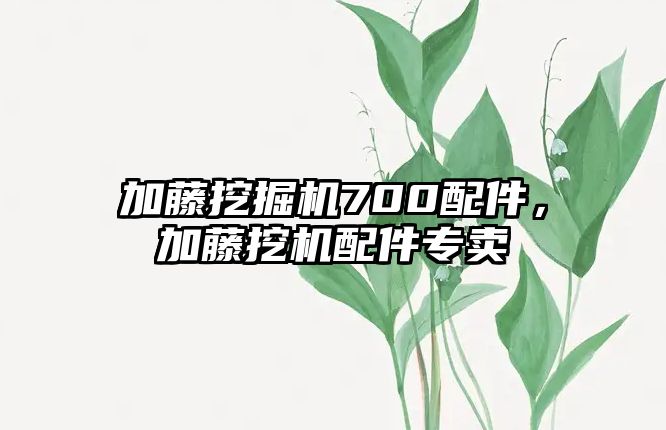 加藤挖掘機700配件，加藤挖機配件專賣