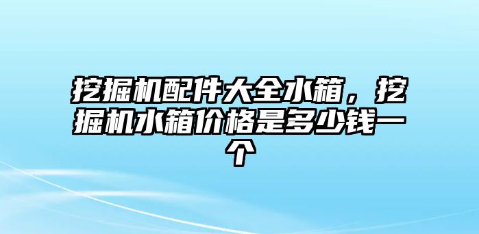 挖掘機(jī)配件大全水箱，挖掘機(jī)水箱價(jià)格是多少錢一個(gè)