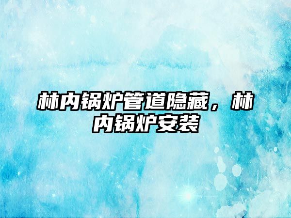 林內(nèi)鍋爐管道隱藏，林內(nèi)鍋爐安裝