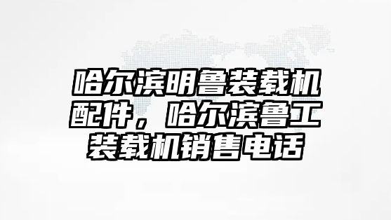 哈爾濱明魯裝載機配件，哈爾濱魯工裝載機銷售電話