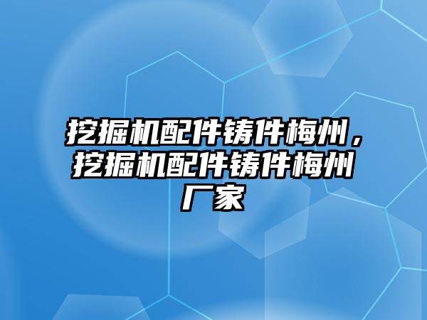 挖掘機(jī)配件鑄件梅州，挖掘機(jī)配件鑄件梅州廠家