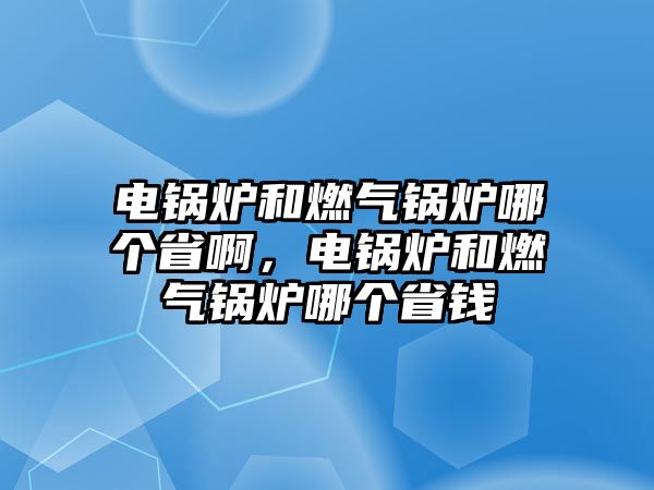 電鍋爐和燃?xì)忮仩t哪個(gè)省啊，電鍋爐和燃?xì)忮仩t哪個(gè)省錢(qián)