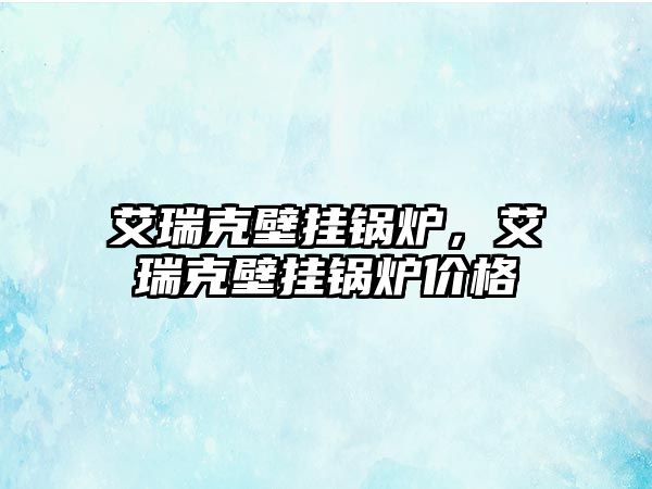 艾瑞克壁掛鍋爐，艾瑞克壁掛鍋爐價格