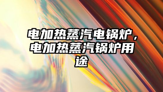 電加熱蒸汽電鍋爐，電加熱蒸汽鍋爐用途