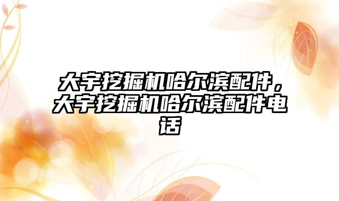 大宇挖掘機哈爾濱配件，大宇挖掘機哈爾濱配件電話